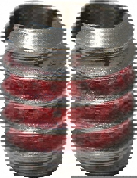 Thread Locking Insert: #6-32 Internal Thread, 1/4-20 External Thread, UNC, 9/32